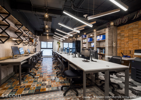 Gạch Bông, Gạch bông men gốm, Gạch bông gió Secoin tại văn phòng SEMBA VIỆT NAM